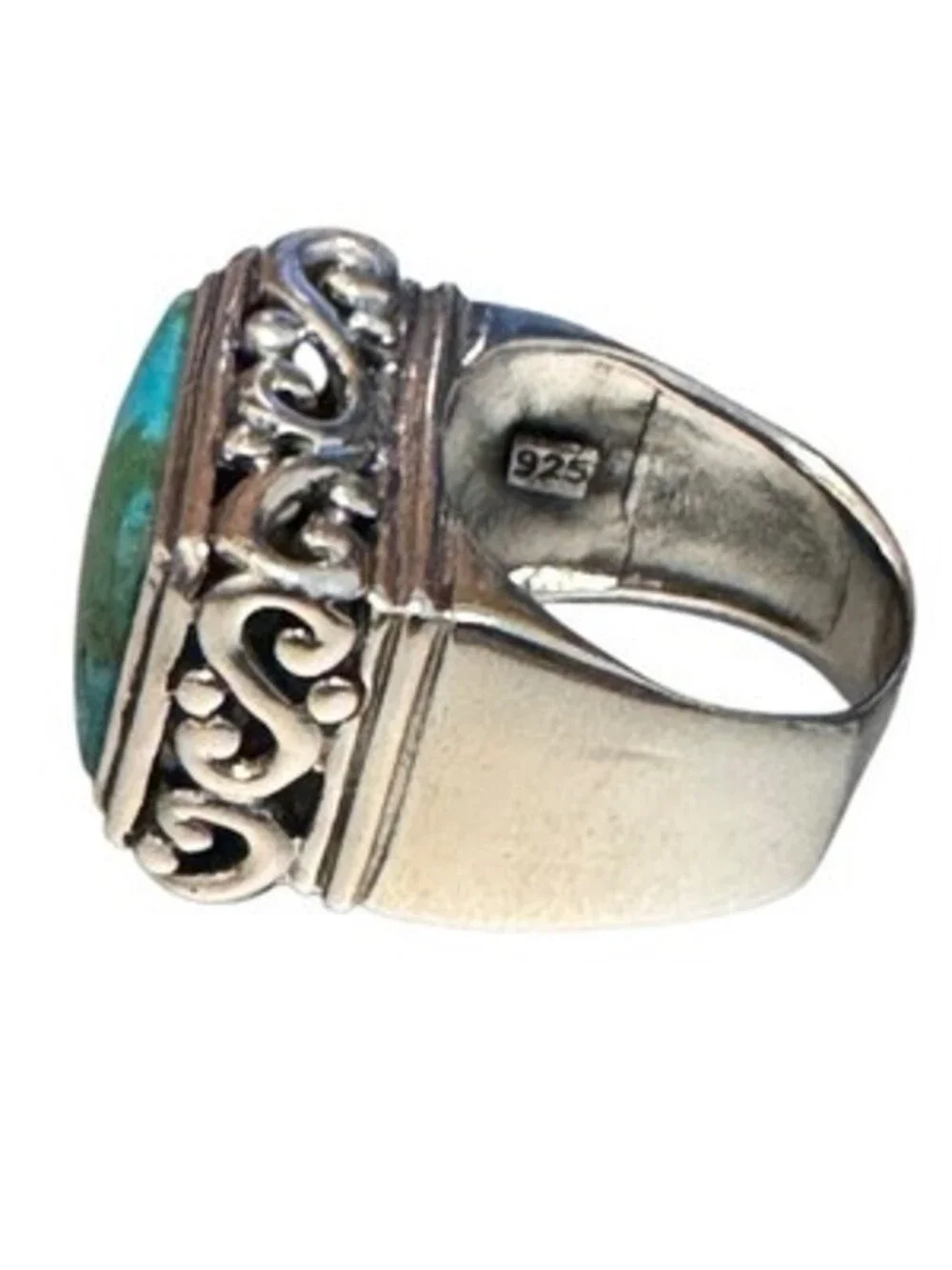 Sterling Silver Turquoise Native American Ring .925